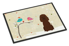 Load image into Gallery viewer, Christmas Presents between Friends Irish Water Spaniel Doormat - 24x36 Decorative Floor Mat – Indoor/Outdoor Rug with Artistic Flair BB2535JMAT