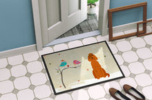 Load image into Gallery viewer, Christmas Presents between Friends Irish Setter Doormat - 24x36 Decorative Floor Mat – Indoor/Outdoor Rug with Artistic Flair BB2536JMAT