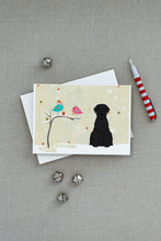 Load image into Gallery viewer, Christmas Presents between Friends Schnauzer - Giant Greeting Cards -  Blank Note Cards – 8-Pack of Artist-Designed Cards with Envelopes