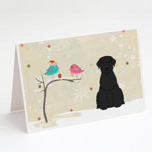 Load image into Gallery viewer, Christmas Presents between Friends Schnauzer - Giant Greeting Cards -  Blank Note Cards – 8-Pack of Artist-Designed Cards with Envelopes