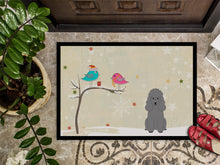 Load image into Gallery viewer, Christmas Presents between Friends Poodle Silver Doormat - 24x36 Decorative Floor Mat – Indoor/Outdoor Rug with Artistic Flair BB2540JMAT