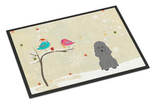 Load image into Gallery viewer, Christmas Presents between Friends Poodle Silver Doormat - 24x36 Decorative Floor Mat – Indoor/Outdoor Rug with Artistic Flair BB2540JMAT