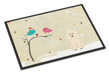 Load image into Gallery viewer, Christmas Presents between Friends Poodle White Doormat - 24x36 Decorative Floor Mat – Indoor/Outdoor Rug with Artistic Flair BB2542JMAT