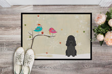 Load image into Gallery viewer, Christmas Presents between Friends Poodle Black Doormat - 24x36 Decorative Floor Mat – Indoor/Outdoor Rug with Artistic Flair BB2543JMAT