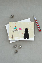 Load image into Gallery viewer, Christmas Presents between Friends Bouvier des Flandres Greeting Cards -  Blank Note Cards – 8-Pack of Artist-Designed Cards with Envelopes