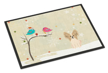 Load image into Gallery viewer, Christmas Presents between Friends Papillon Sable White Doormat - 24x36 Decorative Floor Mat – Indoor/Outdoor Rug with Artistic Flair BB2549JMAT