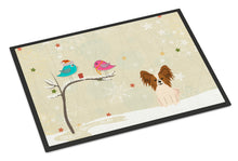 Load image into Gallery viewer, Christmas Presents between Friends Papillon Red White Doormat - 24x36 Decorative Floor Mat – Indoor/Outdoor Rug with Artistic Flair BB2550JMAT
