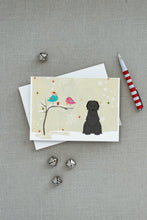 Load image into Gallery viewer, Christmas Presents between Friends Briard - Black Greeting Cards -  Blank Note Cards – 8-Pack of Artist-Designed Cards with Envelopes