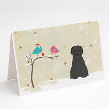Load image into Gallery viewer, Christmas Presents between Friends Briard - Black Greeting Cards -  Blank Note Cards – 8-Pack of Artist-Designed Cards with Envelopes