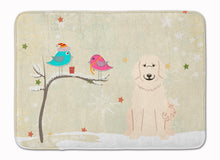 Load image into Gallery viewer, Christmas Presents between Friends Great Pyrenese Machine Washable Memory Foam Mat BB2555RUG