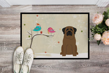 Load image into Gallery viewer, Christmas Presents between Friends Bullmastiff Doormat - 24x36 Decorative Floor Mat – Indoor/Outdoor Rug with Artistic Flair BB2556JMAT
