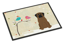 Load image into Gallery viewer, Christmas Presents between Friends Bullmastiff Doormat - 24x36 Decorative Floor Mat – Indoor/Outdoor Rug with Artistic Flair BB2556JMAT