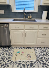 Load image into Gallery viewer, Christmas Presents between Friends Shih Tzu Silver White Machine Washable Memory Foam Mat BB2557RUG