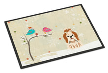 Load image into Gallery viewer, Christmas Presents between Friends Shih Tzu Red White Doormat - 24x36 Decorative Floor Mat – Indoor/Outdoor Rug with Artistic Flair BB2559JMAT