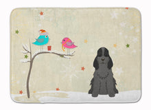 Load image into Gallery viewer, Christmas Presents between Friends Cocker Spaniel Black Machine Washable Memory Foam Mat BB2564RUG