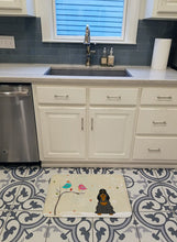 Load image into Gallery viewer, Christmas Presents between Friends Cocker Spaniel Black Tan Machine Washable Memory Foam Mat BB2565RUG