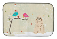 Load image into Gallery viewer, Christmas Presents between Friends Cocker Spaniel Buff Dish Drying Mat – Absorbent, Artistic Kitchen Essentials BB2566DDM