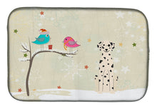 Load image into Gallery viewer, Christmas Presents between Friends Dalmatian Dish Drying Mat – Absorbent, Artistic Kitchen Essentials BB2569DDM