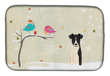 Load image into Gallery viewer, Christmas Presents between Friends Smooth Fox Terrier Dish Drying Mat – Absorbent, Artistic Kitchen Essentials BB2570DDM
