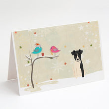 Load image into Gallery viewer, Christmas Presents between Friends Fox Terrier - Smooth Greeting Cards -  Blank Note Cards – 8-Pack of Artist-Designed Cards with Envelopes