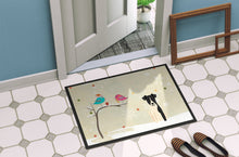 Load image into Gallery viewer, Christmas Presents between Friends Smooth Fox Terrier Doormat - 24x36 Decorative Floor Mat – Indoor/Outdoor Rug with Artistic Flair BB2570JMAT