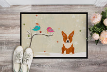 Load image into Gallery viewer, Christmas Presents between Friends Corgi Doormat - 24x36 Decorative Floor Mat – Indoor/Outdoor Rug with Artistic Flair BB2572JMAT