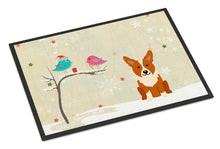 Load image into Gallery viewer, Christmas Presents between Friends Corgi Doormat - 24x36 Decorative Floor Mat – Indoor/Outdoor Rug with Artistic Flair BB2572JMAT
