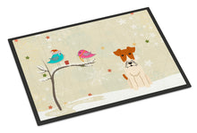 Load image into Gallery viewer, Christmas Presents between Friends Wire Fox Terrier Doormat - 24x36 Decorative Floor Mat – Indoor/Outdoor Rug with Artistic Flair BB2573JMAT