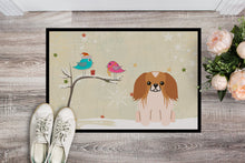 Load image into Gallery viewer, Christmas Presents between Friends Pekingnese Red White Doormat - 24x36 Decorative Floor Mat – Indoor/Outdoor Rug with Artistic Flair BB2575JMAT