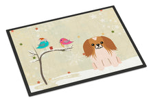 Load image into Gallery viewer, Christmas Presents between Friends Pekingnese Red White Doormat - 24x36 Decorative Floor Mat – Indoor/Outdoor Rug with Artistic Flair BB2575JMAT
