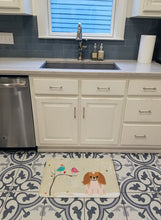 Load image into Gallery viewer, Christmas Presents between Friends Pekingnese Red White Machine Washable Memory Foam Mat BB2575RUG