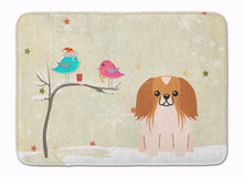 Load image into Gallery viewer, Christmas Presents between Friends Pekingnese Red White Machine Washable Memory Foam Mat BB2575RUG