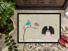 Load image into Gallery viewer, Christmas Presents between Friends Pekingnese Black White Doormat - 24x36 Decorative Floor Mat – Indoor/Outdoor Rug with Artistic Flair BB2577JMAT