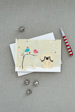 Load image into Gallery viewer, Christmas Presents between Friends Pekingese - Cream Greeting Cards -  Blank Note Cards – 8-Pack of Artist-Designed Cards with Envelopes