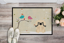 Load image into Gallery viewer, Christmas Presents between Friends Pekingnese Cream Doormat - 24x36 Decorative Floor Mat – Indoor/Outdoor Rug with Artistic Flair BB2578JMAT