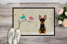 Load image into Gallery viewer, Christmas Presents between Friends English Toy Terrier Doormat - 24x36 Decorative Floor Mat – Indoor/Outdoor Rug with Artistic Flair BB2581JMAT