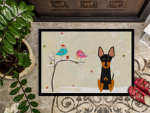 Load image into Gallery viewer, Christmas Presents between Friends English Toy Terrier Doormat - 24x36 Decorative Floor Mat – Indoor/Outdoor Rug with Artistic Flair BB2581JMAT