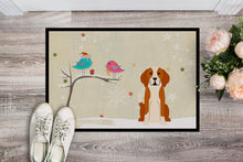Load image into Gallery viewer, Christmas Presents between Friends English Foxhound Doormat - 24x36 Decorative Floor Mat – Indoor/Outdoor Rug with Artistic Flair BB2582JMAT