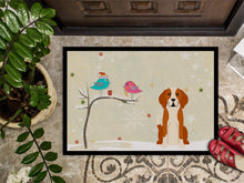 Load image into Gallery viewer, Christmas Presents between Friends English Foxhound Doormat - 24x36 Decorative Floor Mat – Indoor/Outdoor Rug with Artistic Flair BB2582JMAT