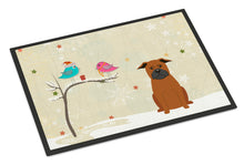 Load image into Gallery viewer, Christmas Presents between Friends Chinese Chongqing Dog Doormat - 24x36 Decorative Floor Mat – Indoor/Outdoor Rug with Artistic Flair BB2583JMAT