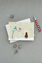 Load image into Gallery viewer, Christmas Presents between Friends Chinese Crested - Cream Greeting Cards -  Blank Note Cards – 8-Pack of Artist-Designed Cards with Envelopes