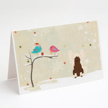 Load image into Gallery viewer, Christmas Presents between Friends Chinese Crested - Cream Greeting Cards -  Blank Note Cards – 8-Pack of Artist-Designed Cards with Envelopes
