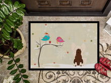 Load image into Gallery viewer, Christmas Presents between Friends Chinese Crested Cream Doormat - 24x36 Decorative Floor Mat – Indoor/Outdoor Rug with Artistic Flair BB2585JMAT