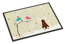 Load image into Gallery viewer, Christmas Presents between Friends Chinese Crested Cream Doormat - 24x36 Decorative Floor Mat – Indoor/Outdoor Rug with Artistic Flair BB2585JMAT