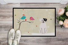 Load image into Gallery viewer, Christmas Presents between Friends White Boxer Cooper Doormat - 24x36 Decorative Floor Mat – Indoor/Outdoor Rug with Artistic Flair BB2586JMAT