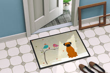 Load image into Gallery viewer, Christmas Presents between Friends Fawn Boxer Doormat - 24x36 Decorative Floor Mat – Indoor/Outdoor Rug with Artistic Flair BB2587JMAT