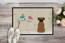 Load image into Gallery viewer, Christmas Presents between Friends Brindle Boxer Doormat - 24x36 Decorative Floor Mat – Indoor/Outdoor Rug with Artistic Flair BB2589JMAT
