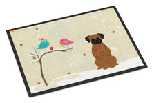 Load image into Gallery viewer, Christmas Presents between Friends Brindle Boxer Doormat - 24x36 Decorative Floor Mat – Indoor/Outdoor Rug with Artistic Flair BB2589JMAT