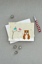 Load image into Gallery viewer, Christmas Presents between Friends English Bulldog - Red and White Greeting Cards -  Blank Note Cards – 8-Pack of Artist-Designed Cards with Envelopes