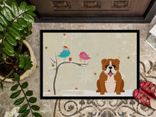 Load image into Gallery viewer, Christmas Presents between Friends English Bulldog Red White Doormat - 24x36 Decorative Floor Mat – Indoor/Outdoor Rug with Artistic Flair BB2592JMAT